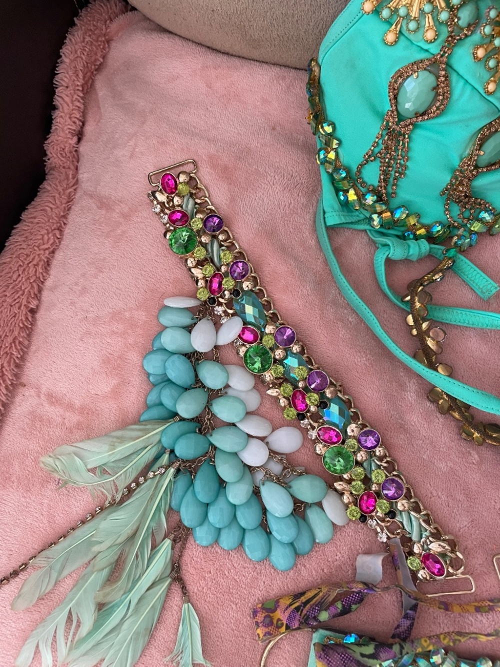 Belly Dance costume. Size L - Picture 3 of 7